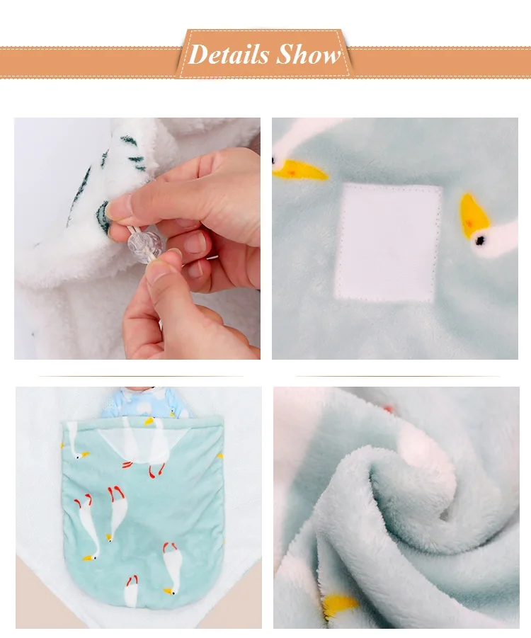 Коралловый бархатный детский спальный мешок утолщенный теплый одеяльца для новорожденных с веревкой зимний младенческий Пеленальное Одеяло 0-12 месяцев