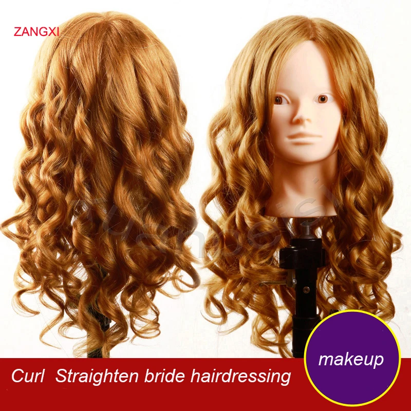 Professional 80 Human Hair Tete Training Head For Practise Braid