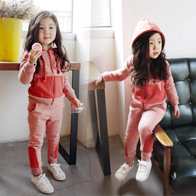 kids orange sweatsuit