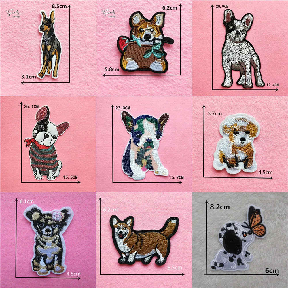 Dog Patches Decorative Stickers Scrapbooking Cartoon Animal Stickers badge Stationery Album Stickers Kids Gifts Accessories
