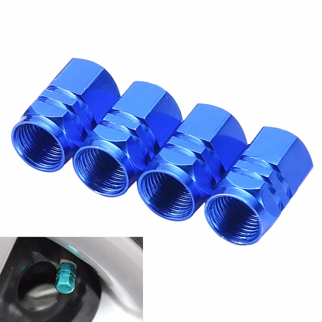 New Arrival 4pcs Universal Valve Stems & Caps Aluminum Car Wheel Tire