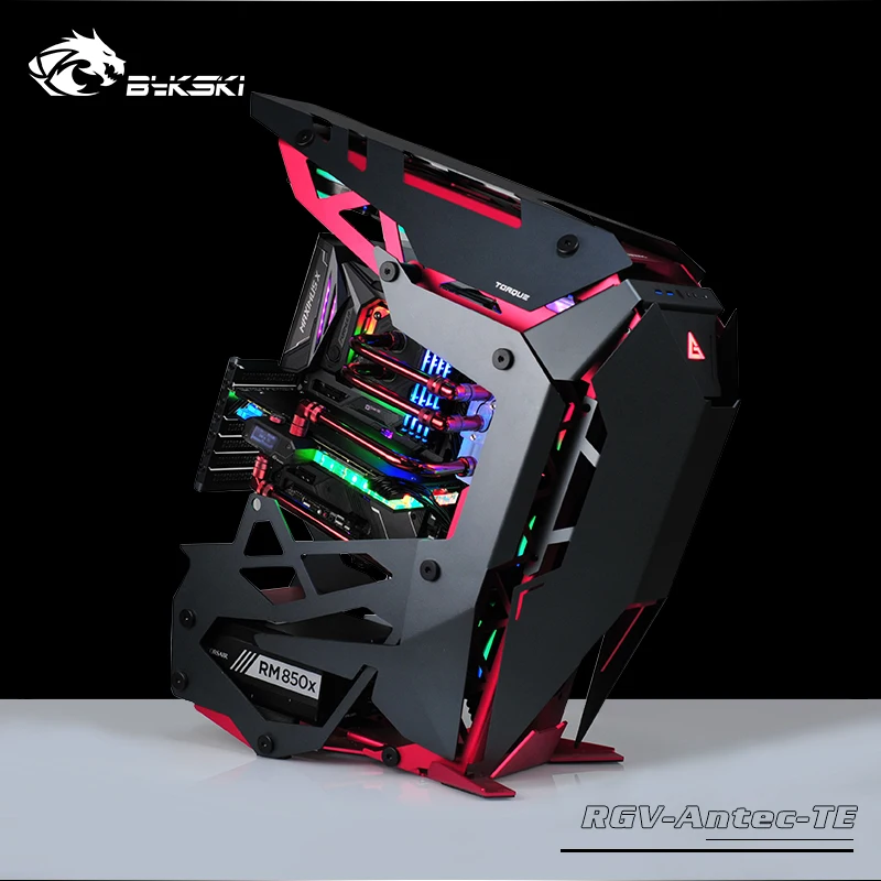 BYKSKI акриловый бак использовать для AntecTorque чехол компьютера/3PIN 5V D-RGB/Combo DDC насос холодный канал воды решение