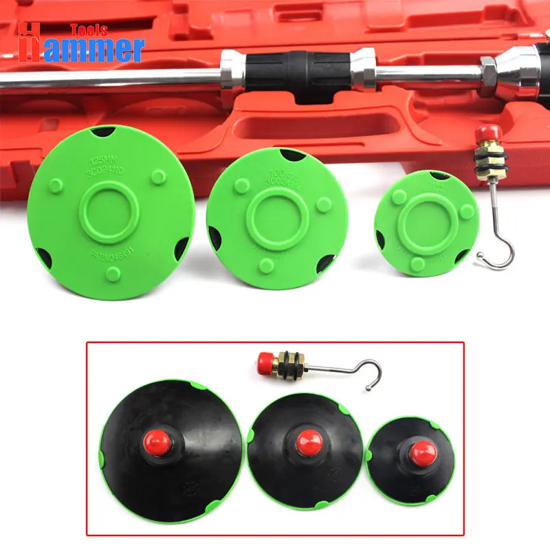 

Handle pump suction cups dent puller slide hammer with 3 Pads Puller kit PDR tools
