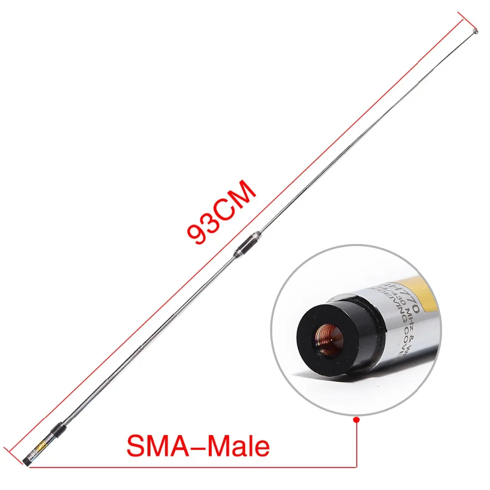 Женская телескопическая антенна с SMA Male два диапазона 144/430 МГц|Запчасти и