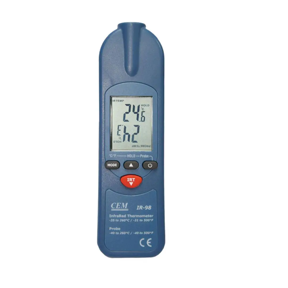 

2016 Angle Ruler Lupa Rectangular Optical Instruments Factory Direct Folding Probe Pin Type Infrared Thermometer Tester Ir-98