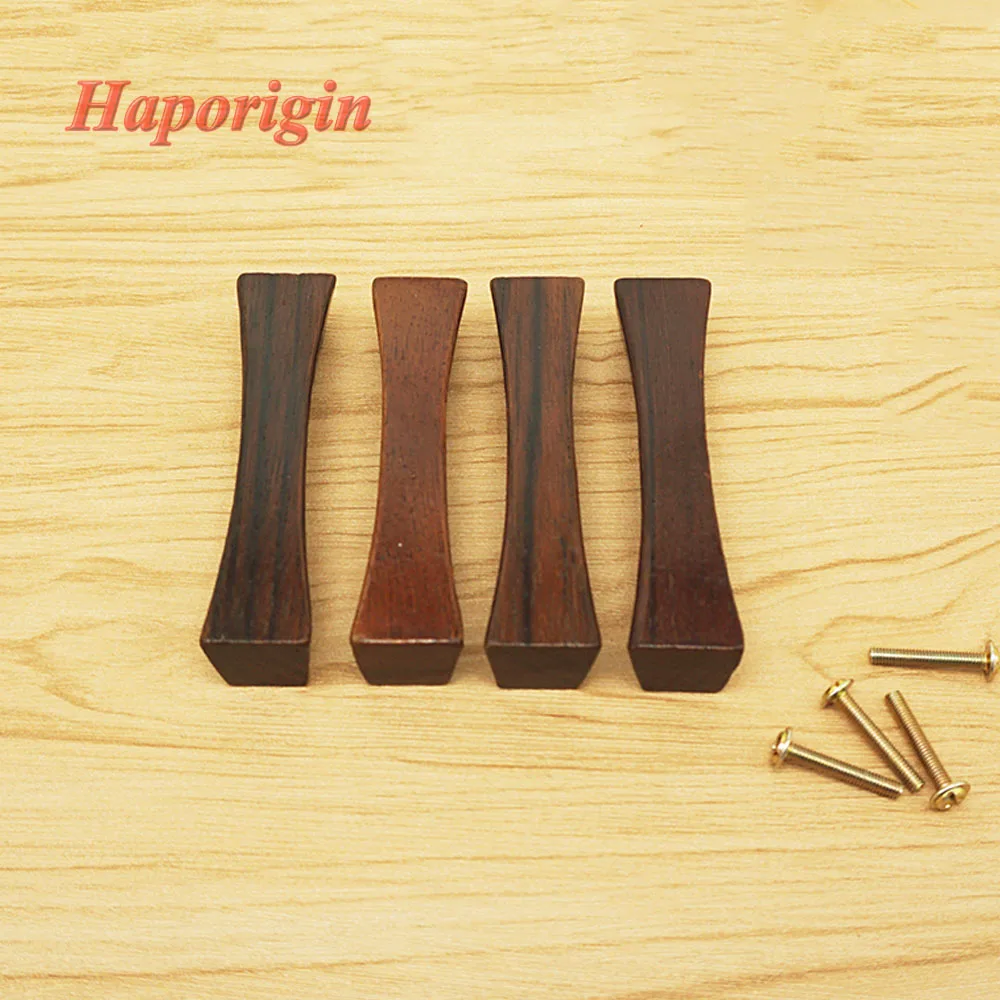 Us 7 99 2xsquare Wooden Kitchen Cabinet Drawer Handles Cupboard Wardrobe Straight Handles Closet Cabinet Bars Furniture Solid Wood Pulls In Cabinet