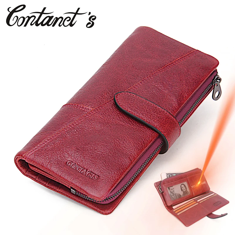 

Women Wallet Luxury Brand Genuine Leather Long Female Clutch Wallet High Capacity Ladies Purse Design Money Bag For Dollar Price