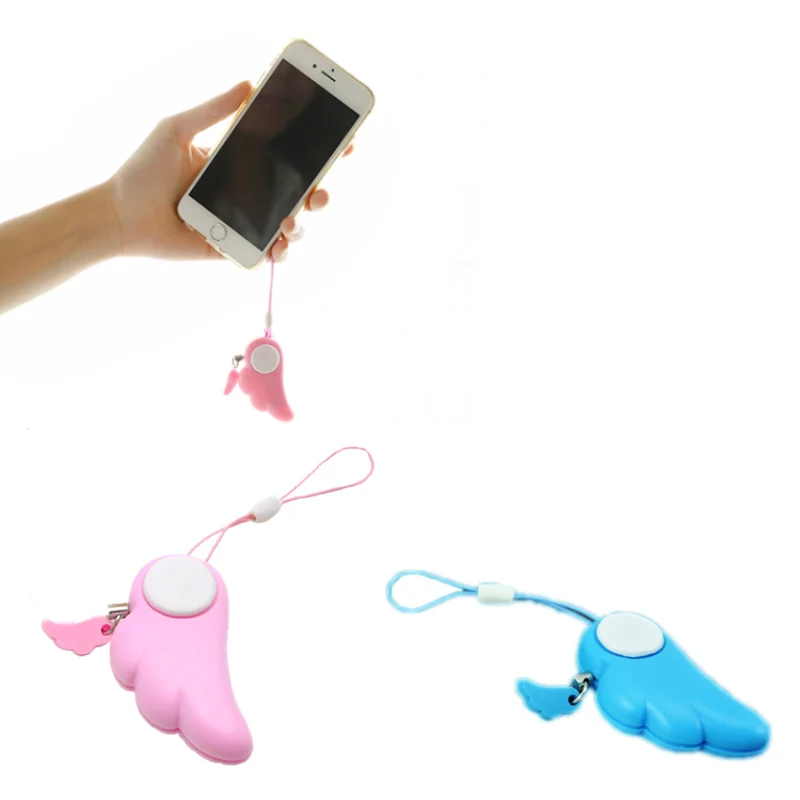 Angel Wings Woman Anti Wolf For Self-defense Electronic Alarm Mobile Phone Bag Lady Lovely Pendant XM66 Angel Wings Woman Anti Wolf For Self-defense Electronic Alarm Mobile Phone Bag Lady Lovely Pendant XM66