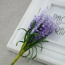 30 шт венок материал искусственные цветы PE Лаванда свадебный цветок украшение невеста, запястье, цветок украшение дома