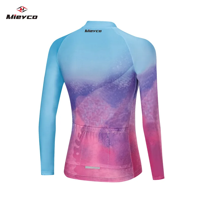 Cycling Jersey for Women MIEYCO-Quick Dry Bike Clothes Full Sleeve Cycle Shirt Wear Spring Autumn