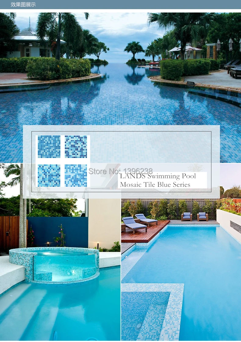Дешевый! Бесплатная доставка! Мозаичная плитка для бассейна синий цвет ванная