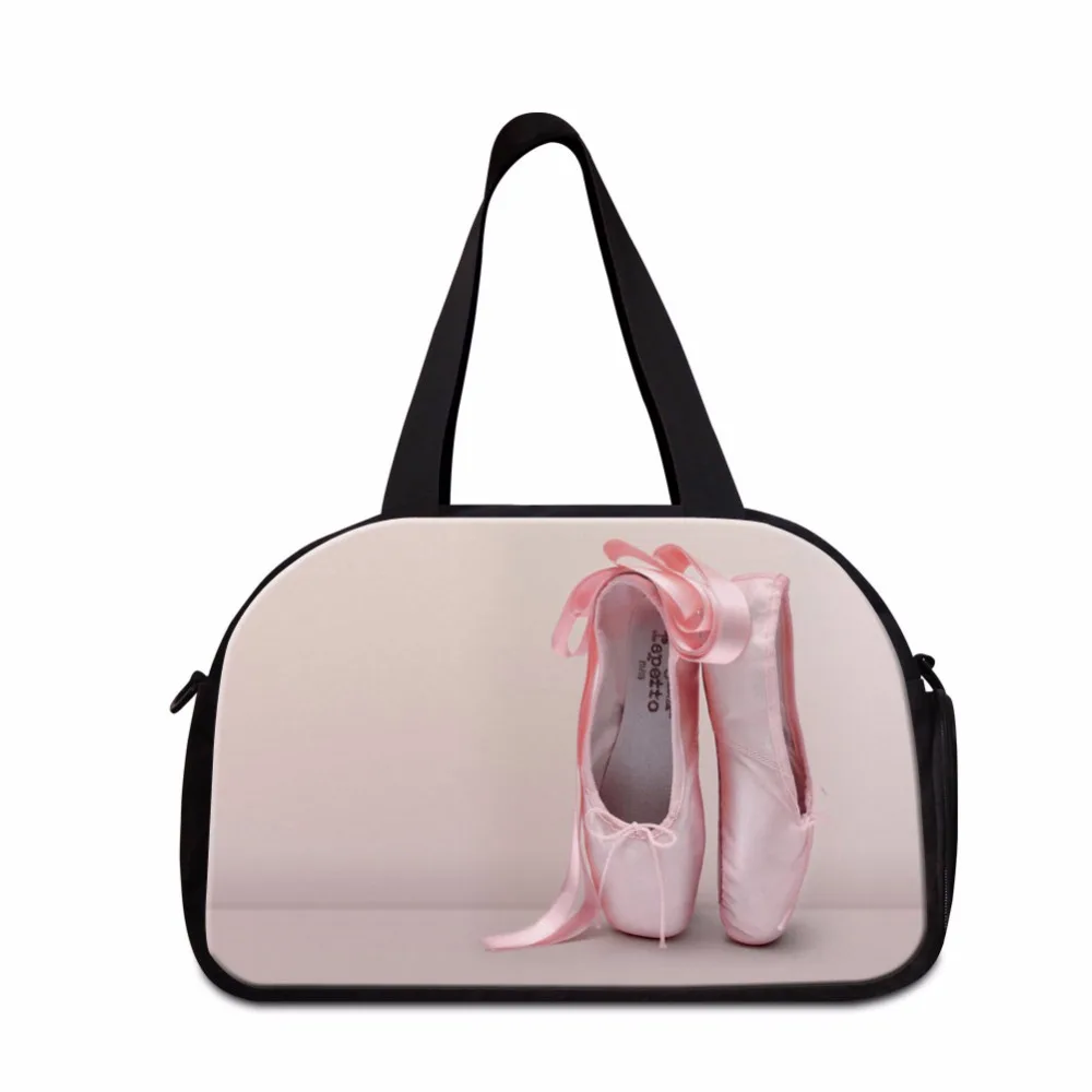 

Dispalang Art Shoulder Travel Bag Pattern Ballet Toe Shoe Printing Gyms Tote Bag Popular Duffel Bag for Women Girly Sportt Bags