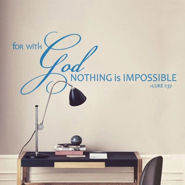 For With God Nothing Is Impossible Scripture Wall Decal Bible Quote Vinyl Sticker 116 84cm X 45 72cm Bible Quotes Vinyl Stickersbible Quote Wall Decals Aliexpress For With God Nothing Is Impossible Scripture Wall Decal Bible Quote Vinyl Sticker 116 84cm X 45 72cm Bible Quotes Vinyl Stickersbible Quote Wall Decals Aliexpress