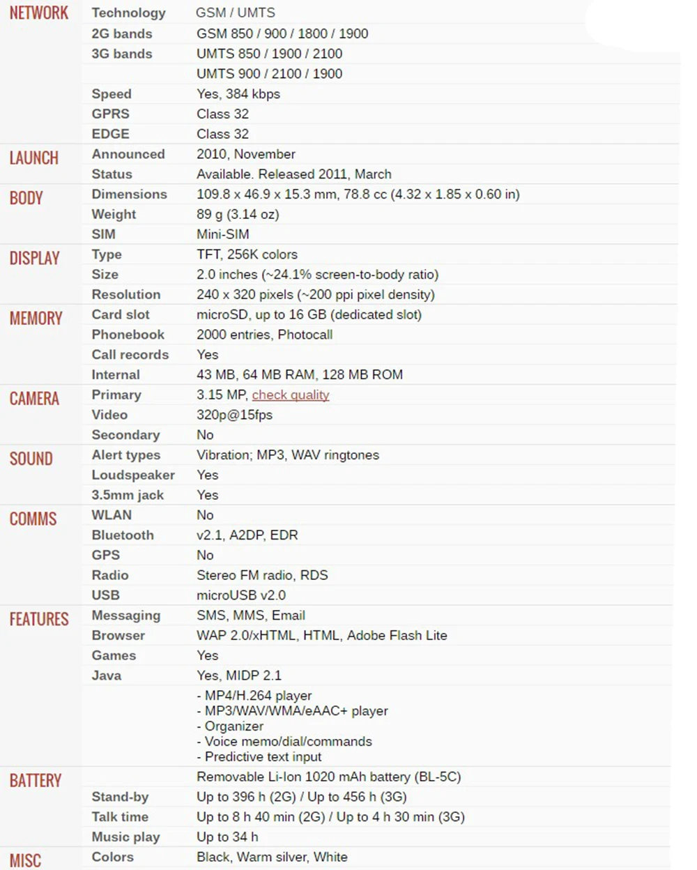 100% Оригинал Nokia C2-01 открыл мобильный телефон C2 2,0 "3.2MP Bluetooth России и клавиатура языка иврит Восстановленное GSM/WCDMA 3g телефон