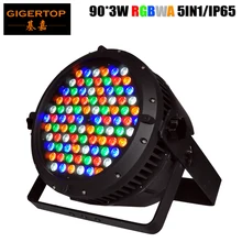90x3 W RGBWA 5IN1 Водонепроницаемый светодиодный параболический алюминизированный отражатель IP65 непромокаемая куртка большой Размеры высокое Яркость Tyanshine светодиоды 110 V-220 V TP-P107
