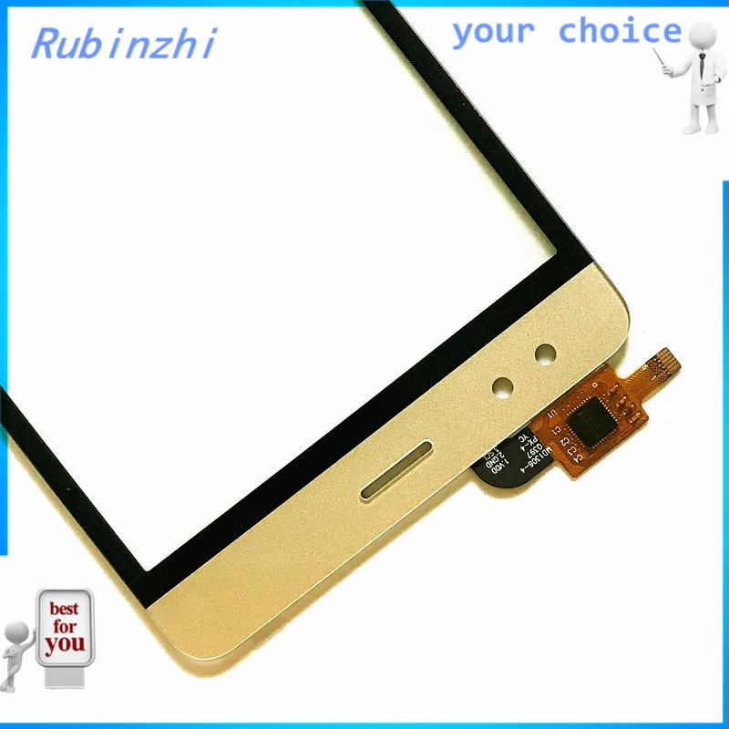 RUBINZHI лента мобильный телефон сенсорный экран сенсорная панель для Micromax Bolt Mega Q397 сенсорный экран Переднее стекло дигитайзер