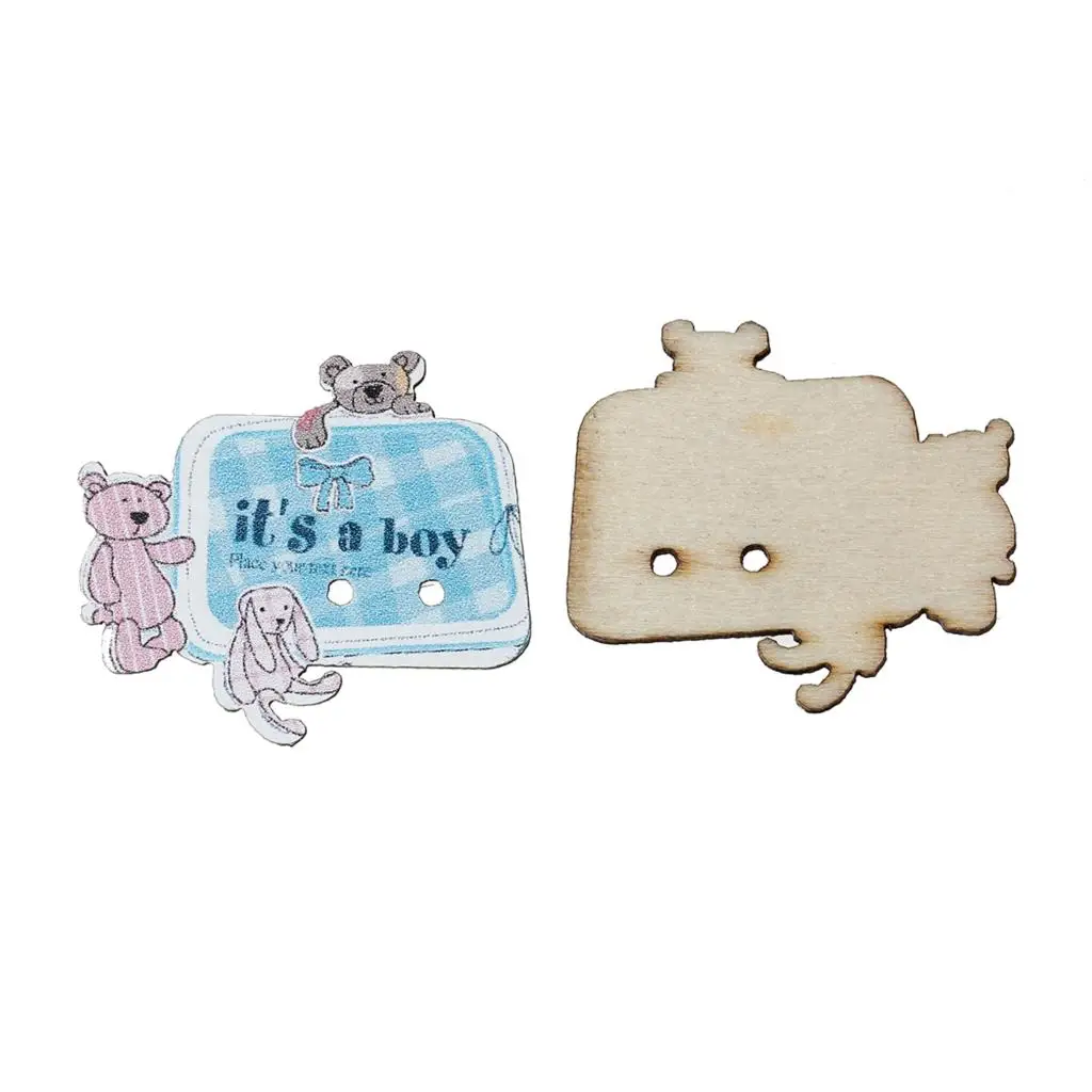 

DoreenBeads Wood Sewing Button Scrapbooking Rectangle Natural 2 Holes Dog Pattern 30.0mm(1 1/8")x 25.0mm(1"),5 PCs 2016 new