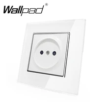 Европейская, русская, стандартная розетка с когтями, настенная панель, белая, стеклянная панель, Schuko, русская настенная розетка, ЕС, с крючками, зажимы