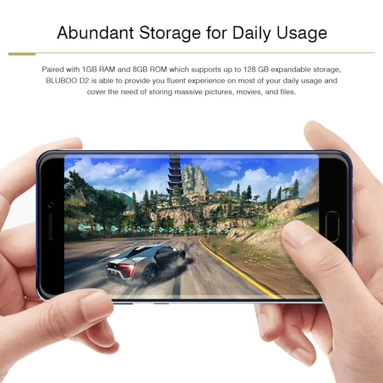 BLUBOO D2 MTK6580A 1.3GHz Quad Core 5.2 Inch HD Screen Dual Camera Android 6.0 3G Smartphone