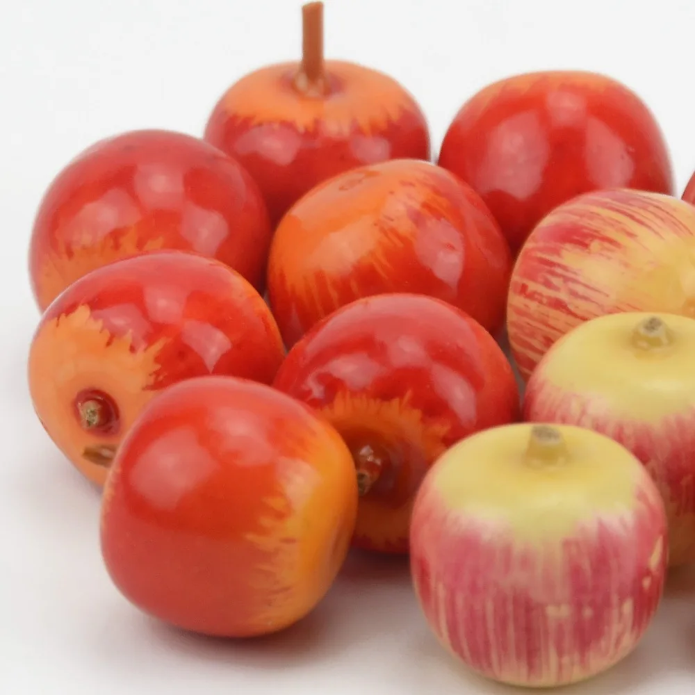 20Pcs Mini Apple decoration Artificial Party Christmas Wedding Home Furnishings Cognitive Toys Simulation Foam Berry artificial fruits and vegetables