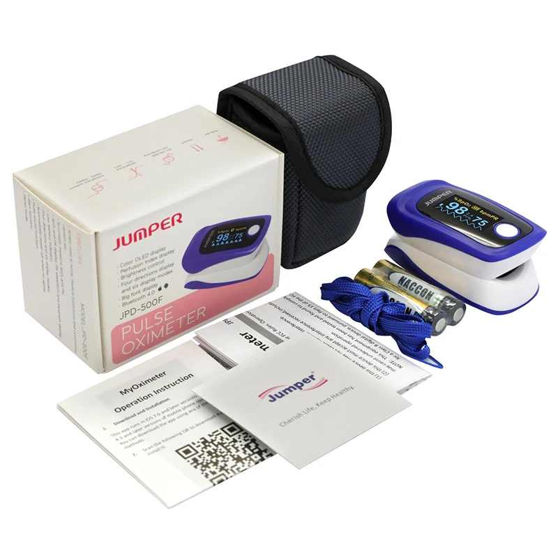 Jumper Brand Wireless Bluetooth Finger Pulse Oximeter Blood Oxygen Saturation JPD-500F Oximetro de dedo Monitor for IOS Android (1)