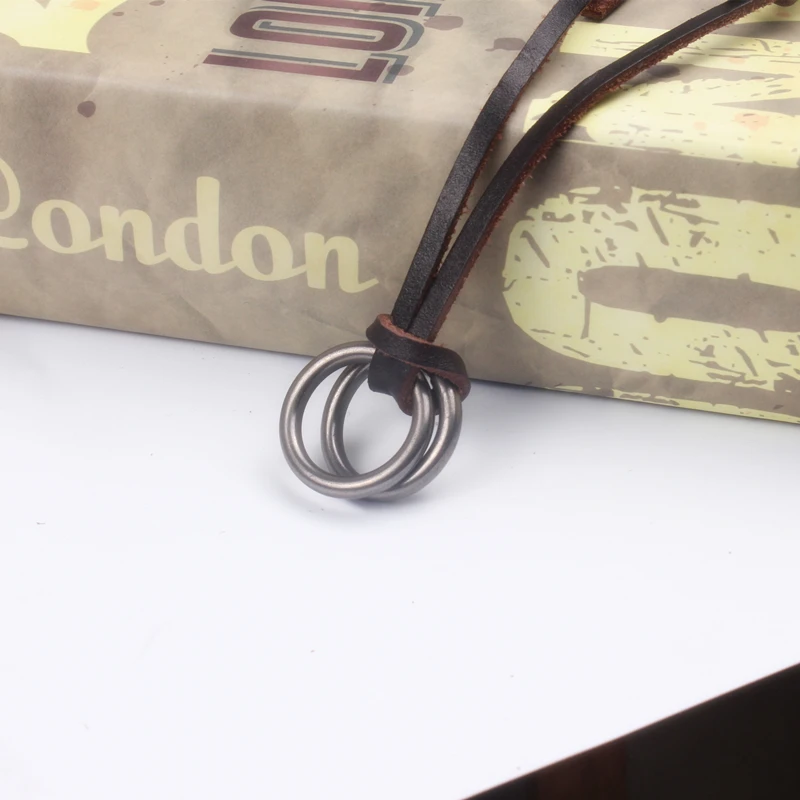 Горячие Для мужчин женщин jewelry темно коричневый Пояса из натуральной кожи Шнур