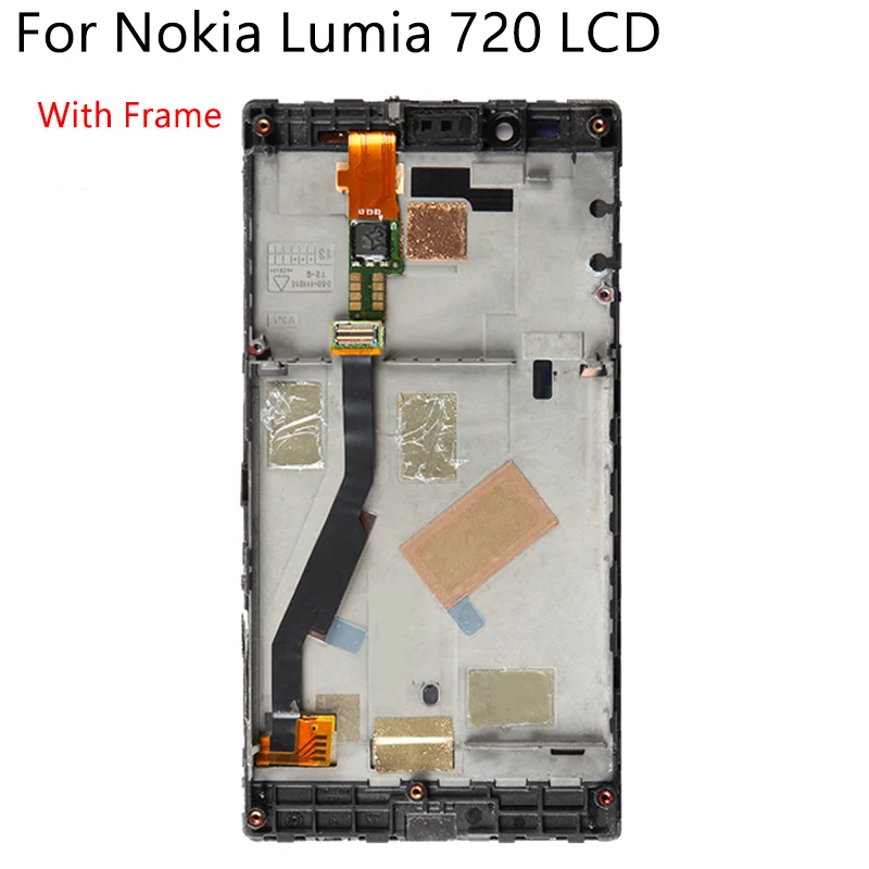 4," для Nokia Lumia 720 RM-885 ЖК-дисплей сенсорный экран с рамкой дигитайзер запасная сборка для Nokia 720 ЖК-дисплей протестирован