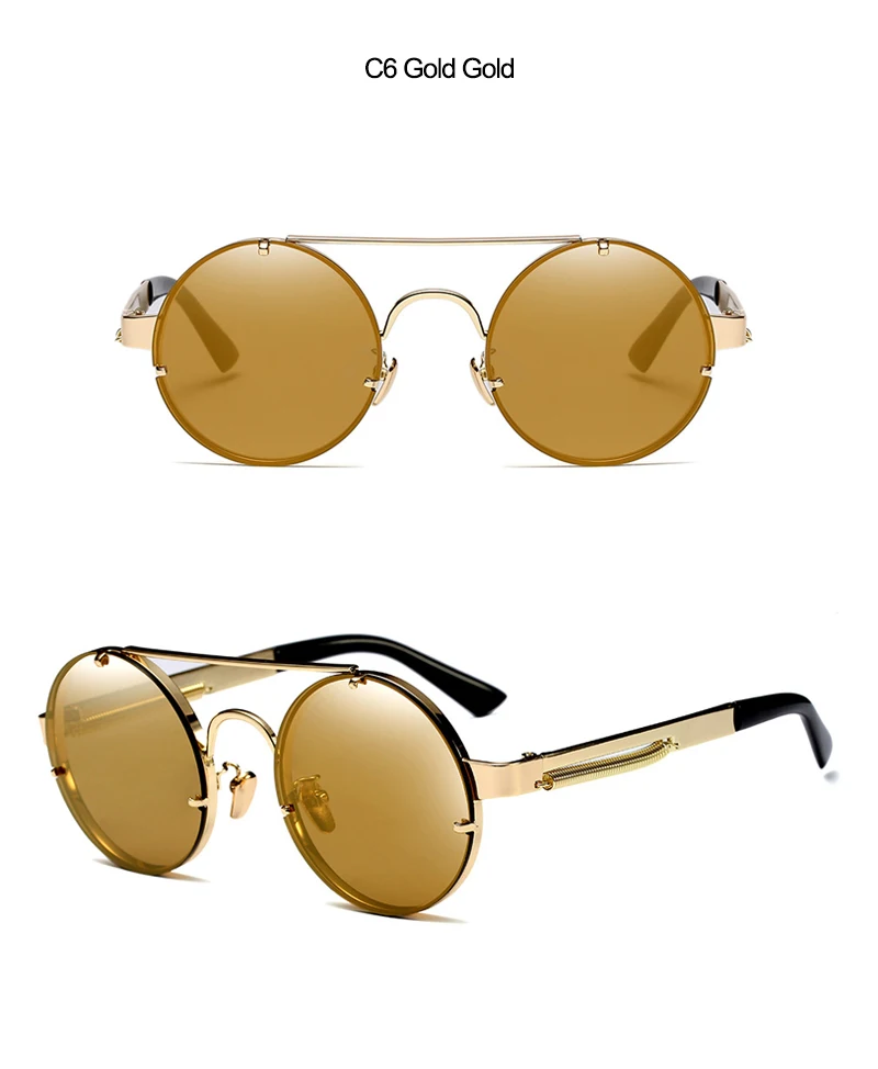 2018 New Round Unisex Sunglasses (18)