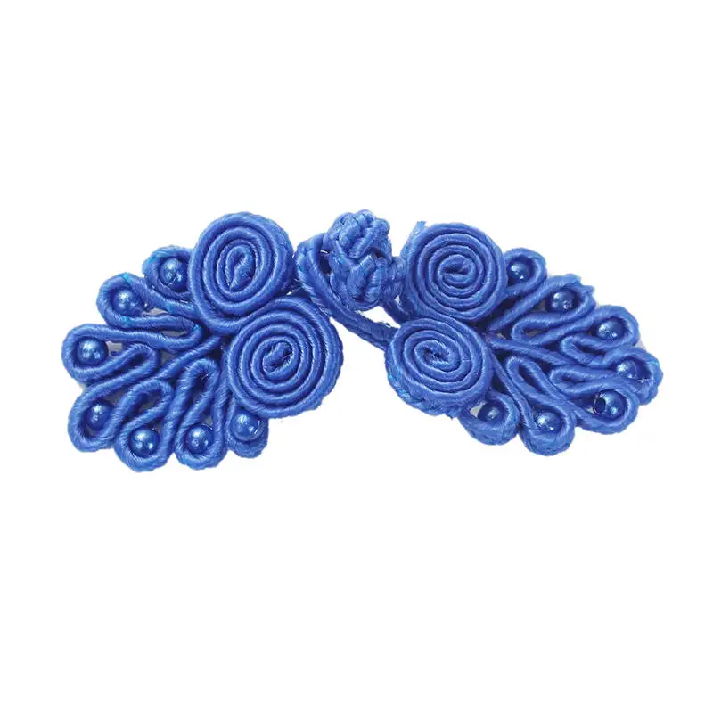 DoreenBeads 1 пара китайские лягушки пуговицы цветы с бусинами кнопки узлом Cheongsam Tang