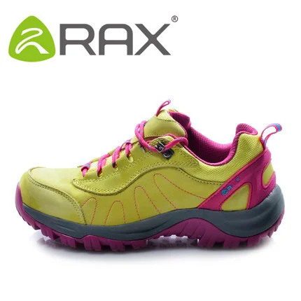 RAX для активного отдыха, походная обувь, женская кожаная поверхность, водонепроницаемая походная обувь для мужчин, легкая обувь для трекинга, горные мужские ботинки для скалолазания - Цвет: ninghuang men shoes