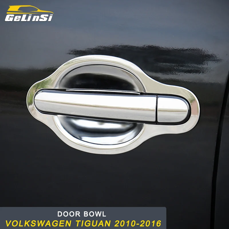 GELINSI дверная ручка автомобиля крышка Чаша отделка рамка ситкер для Volkswagen Tiguan 2010
