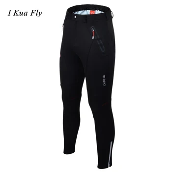 

New Multifunction Winter Thermal Reflective Cycling Pants Elastic Waist Long Bicycle Pants Windproof Cycling pants z4