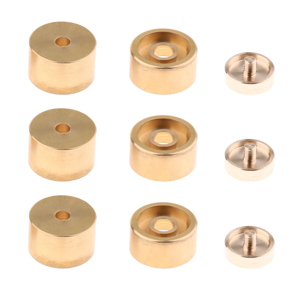 1 Set Trumpet Valve Finger Buttons Trumpet Brass Instruments for Trumpet Finger Button Replacement Golden