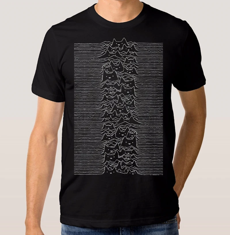 Лето 2019 Новый Кот дивизион Мужская и женская футболка Joy Division неизвестные