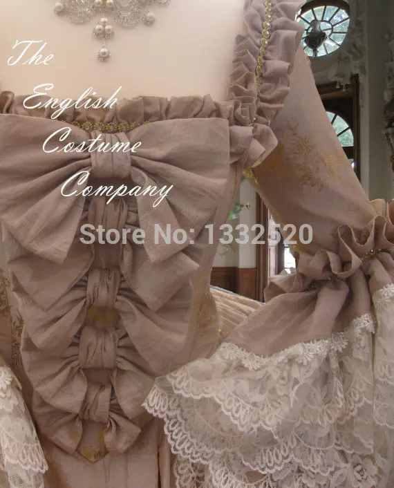 Rococo Marie Antoinette Dress Colonial Georgian 18th Century Fully Boned Authentic Bust Dress The Ultimate