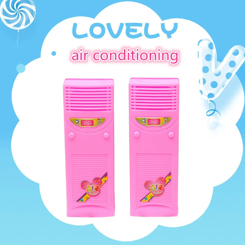 

Girls Furniture toy air conditioning Dolls House Toy for Girl bedroom Assembly For Doll Accessories
