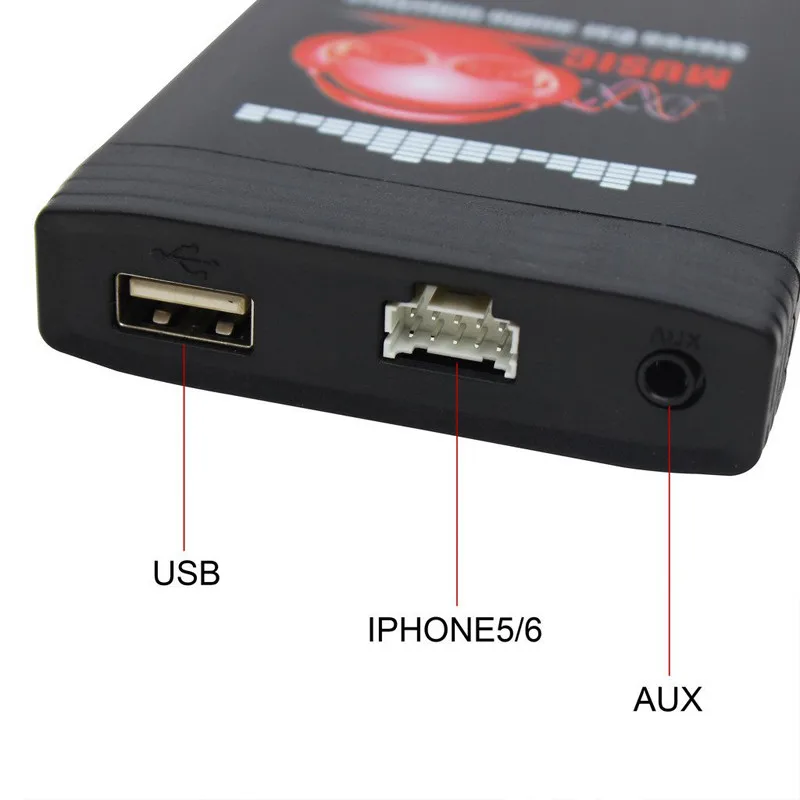 Moonet Bluetooth Автомобильный MP3 USB/AUX 3,5 мм адаптер стерео Hands Free Авто cd-чейнджер 12pin подходит для VW Audi Skoda Octavia сиденья QX991