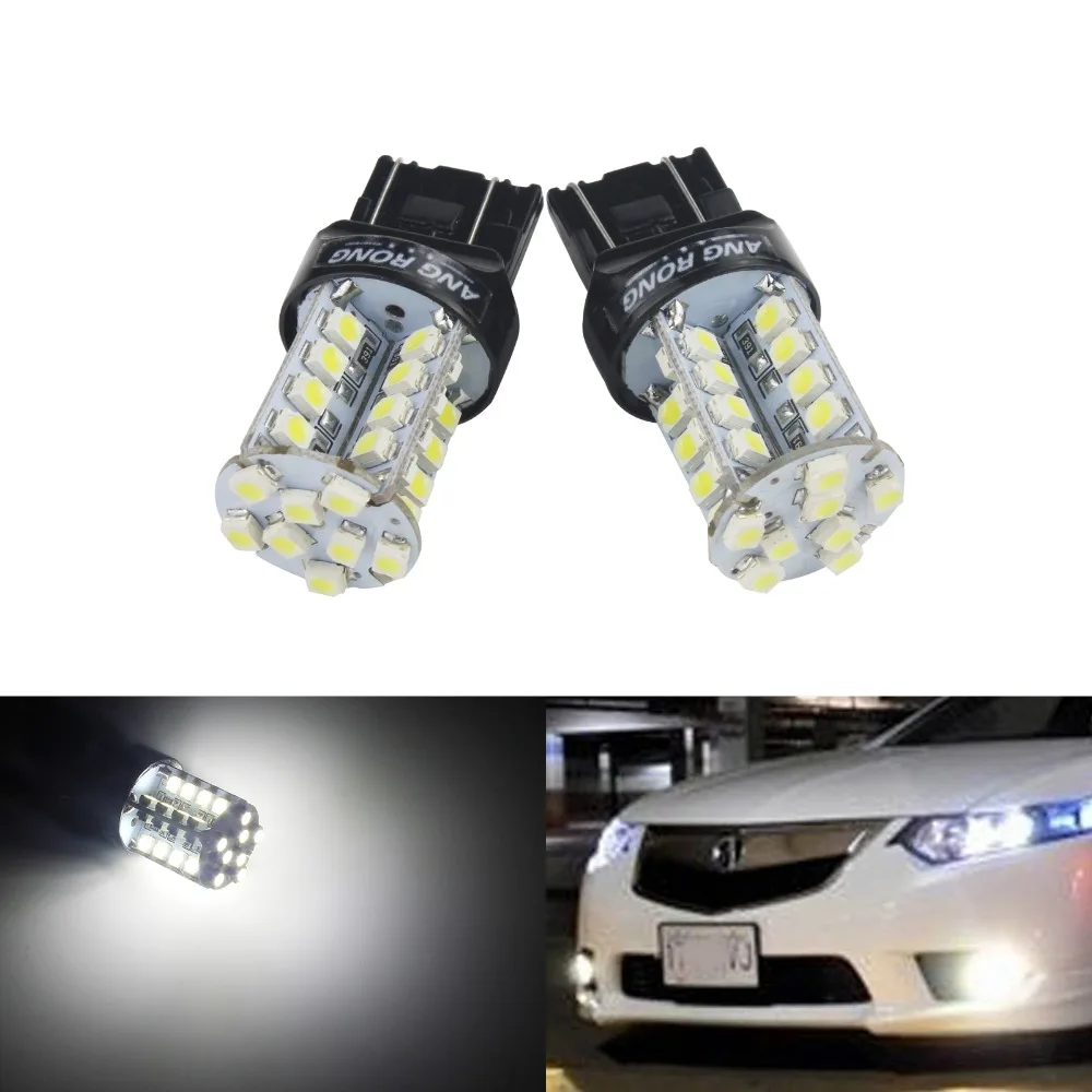 ANGRONG 2X 6000K Xenon Белый 580 7443 W21/5W 582 светодиодный бокосветильник заднего хода DRL