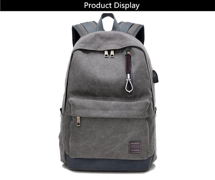 Dingxinyidu, школьный рюкзак из парусины, Мужская школьная сумка, usb зарядка, повседневный дорожный рюкзак для ноутбука, 15,6, рюкзак, школьный рюкзак