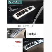 Tonlinker 4 шт. DIY Автомобильный Стайлинг из нержавеющей стали или окна Кнопка подъема панель с подсветкой чехол подходит для HYUNDAI ix35 аксессуары