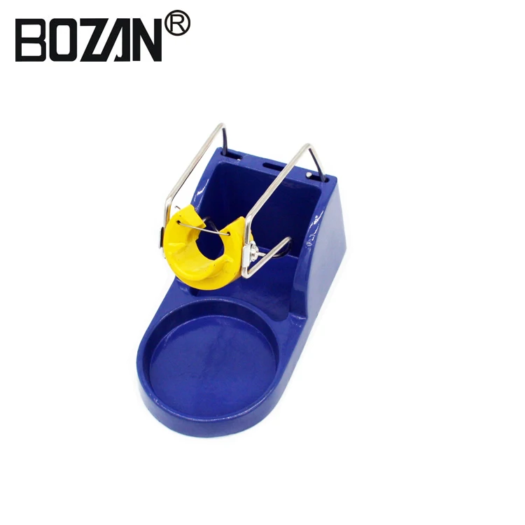 

Metal Iron Useful Metal Base Soldering Iron Bracket Stand Holder Support Station Frame Portable for Electrical Working BOZAN