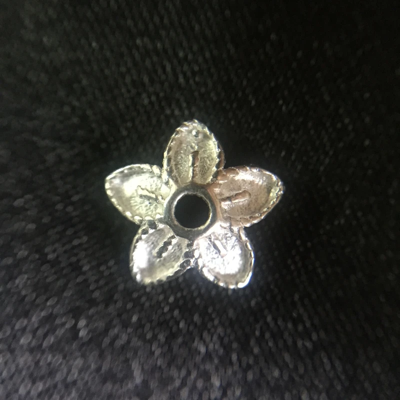 7MM (6g-25pcs)/lot &quot Fake One Penalty Ten 925 Sterling Silver Jewelry Bead Caps Findings Accessories | Украшения и аксессуары