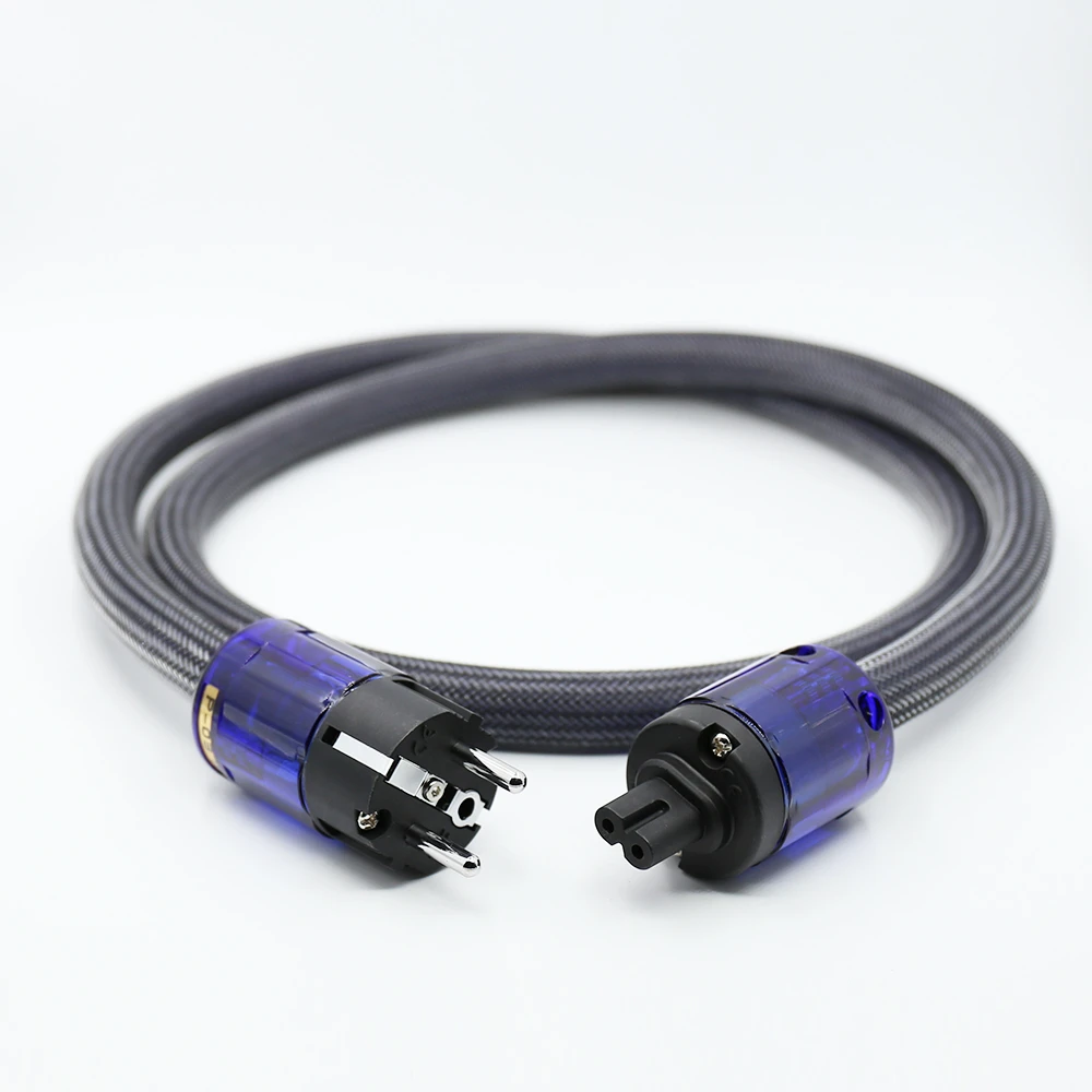 Hiend Pure Copper Audiophile Power Cords Eu Schuko Power Cable With