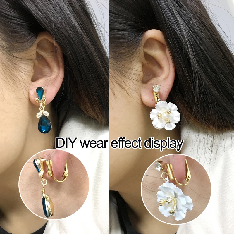 Earrings Clip Ons Earring Converters For Unpierced Ears 12 Pairs