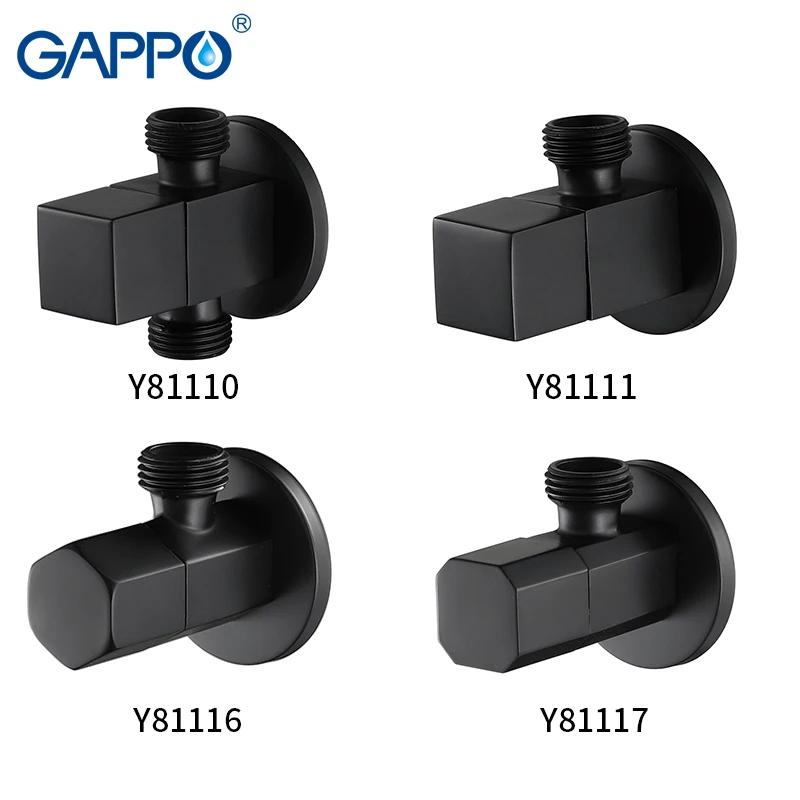 GAPPO Angle Valve Water Control Valve Faucet Antique Brass black Diverter Toilet Flush Valves control Accessories Bathroom Tap GAPPO Angle Valve Water Control Valve Faucet Antique Brass black Diverter Toilet Flush Valves control Accessories Bathroom Tap