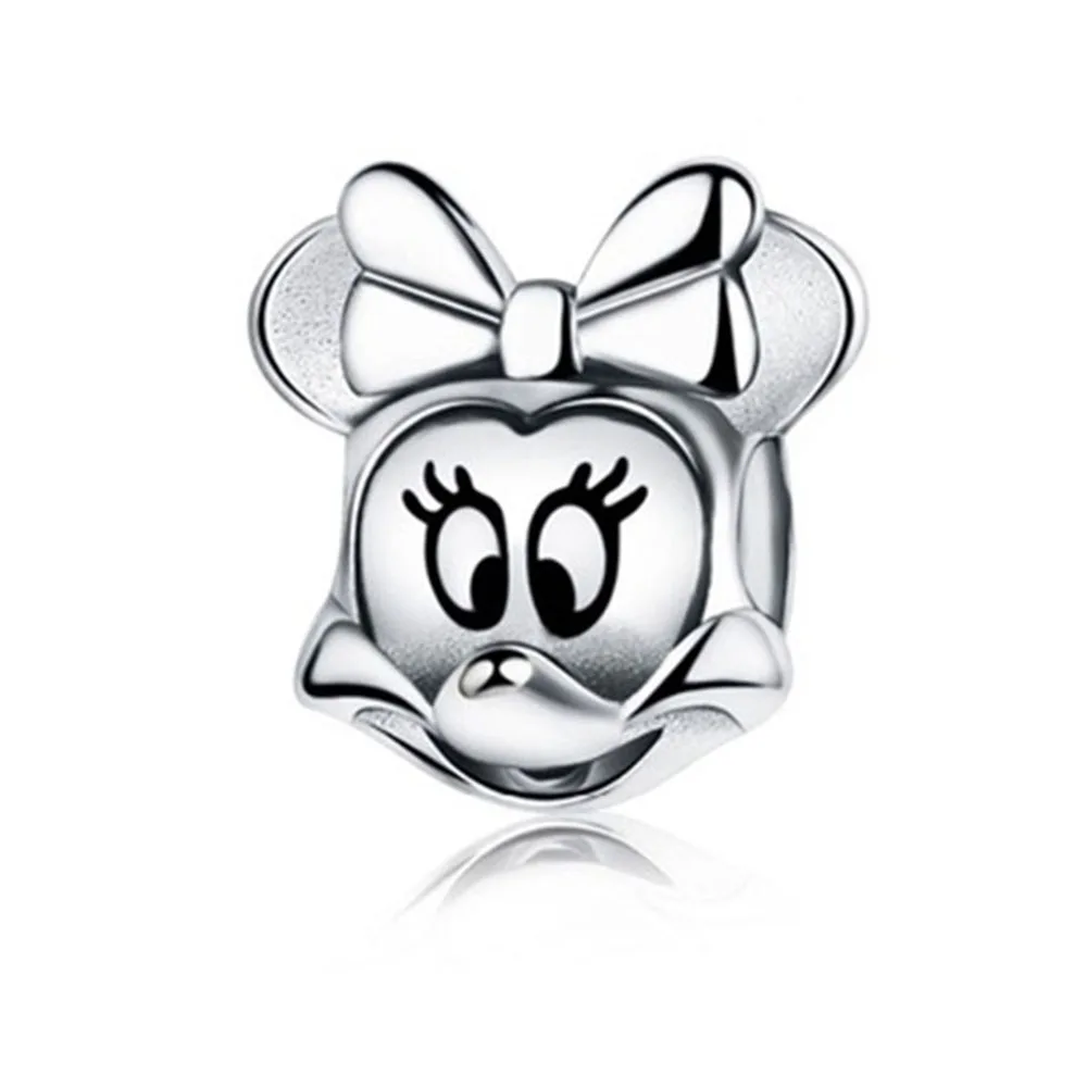 925 пробы, серебряное, милое животное, кошка, Лев, кролик, пчела, шарм, подходит к оригиналу Pandora, очаровательный браслет, сделай сам, изготовление ювелирных изделий, berloque - Цвет: D2