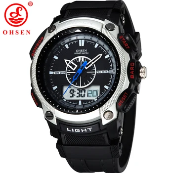 

Montre Homme OHSEN Relogio Digital Watch Men Male 30m Swim Military Wristwatch Alarm Date Stopwatch Analog Watch Man Sport Watch