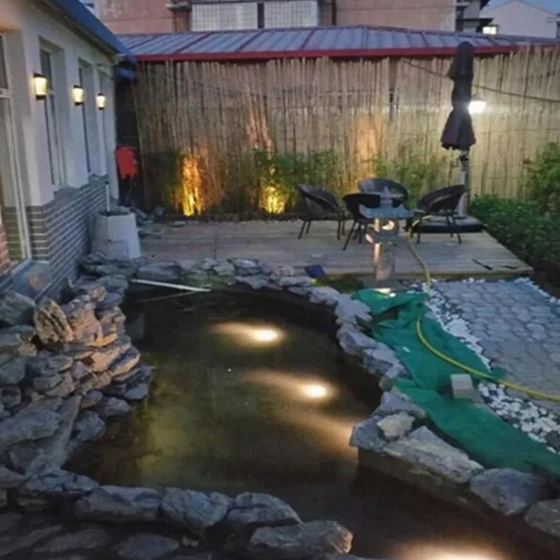 Emissor de Luz Jardim ao ar Solares para a Paisagem do Jardim Luz do Ponto à Prova Diodo Solar Alimentado Luzes Subaquáticas Dip68 Água Ip68 Livre Lâmpadas Rgb Led 7 led luzes subaquáticas luz do ponto à