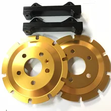 Jekit сплав крышки центра плавающего типа с суппорт кронштейны для 6 кастрюль тормозной суппорт 380*34 мм дракон слот ротора катушки, обеспечивающий отсутствие вибрации при Audi A6 спереди