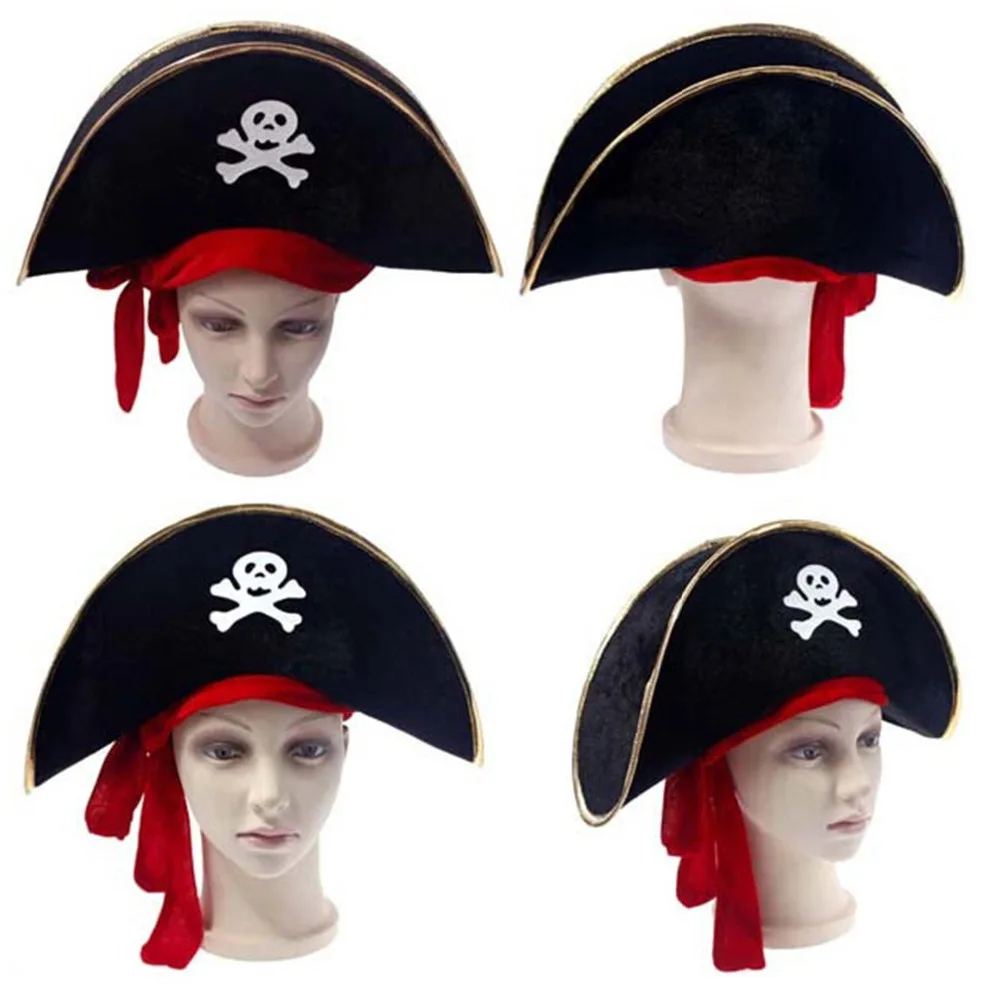 1 Pcハロウィンアクセサリースカル帽子海賊帽子スカル海賊帽子海賊帽子海賊キャップパーティー用品 Supplies Party Aliexpress